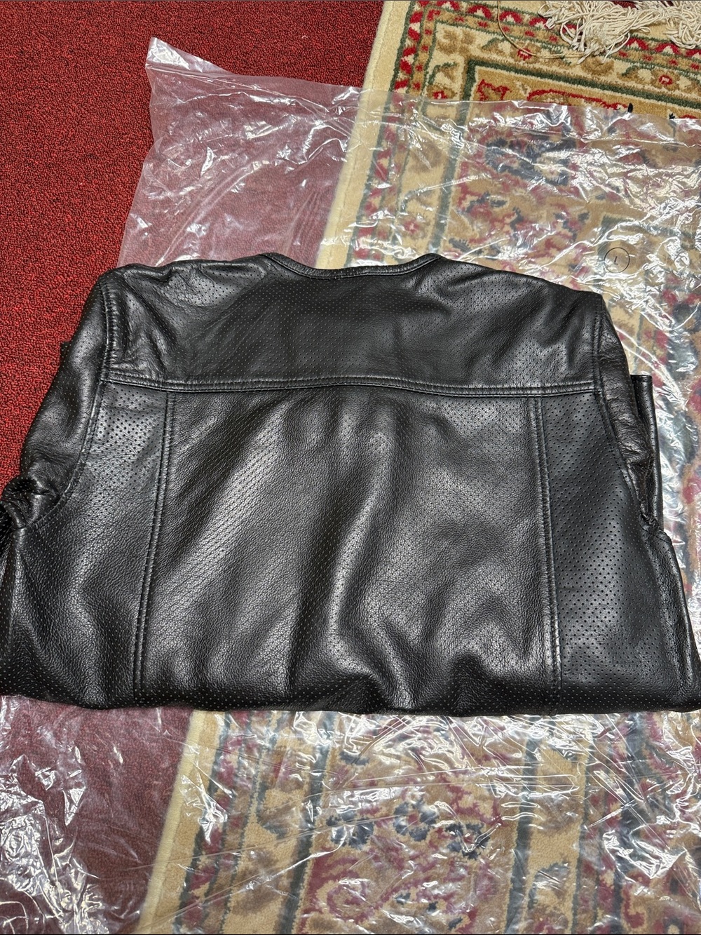 DIXXON Reno Black Perforated Leather Shirt Jacket - Picture 5 of 5